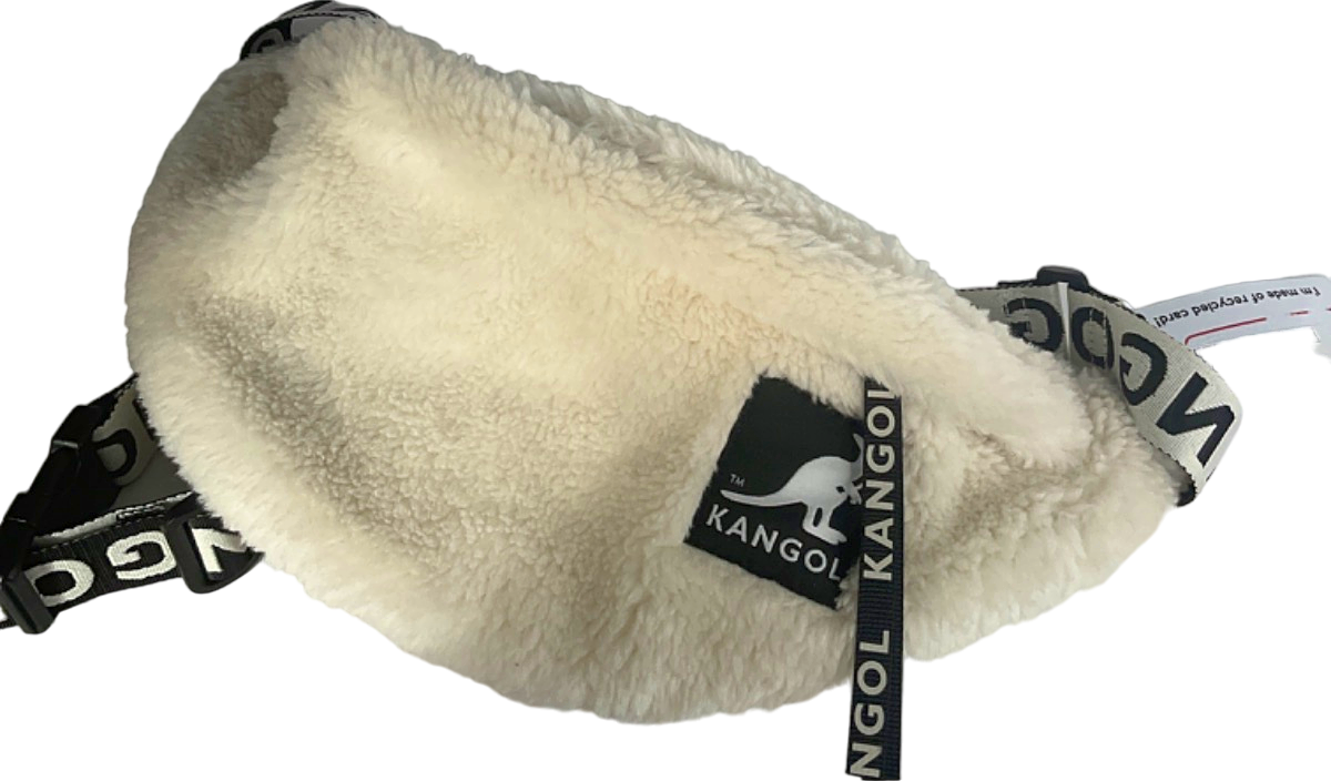 Kangol Cream Sherpa Fanny Pack