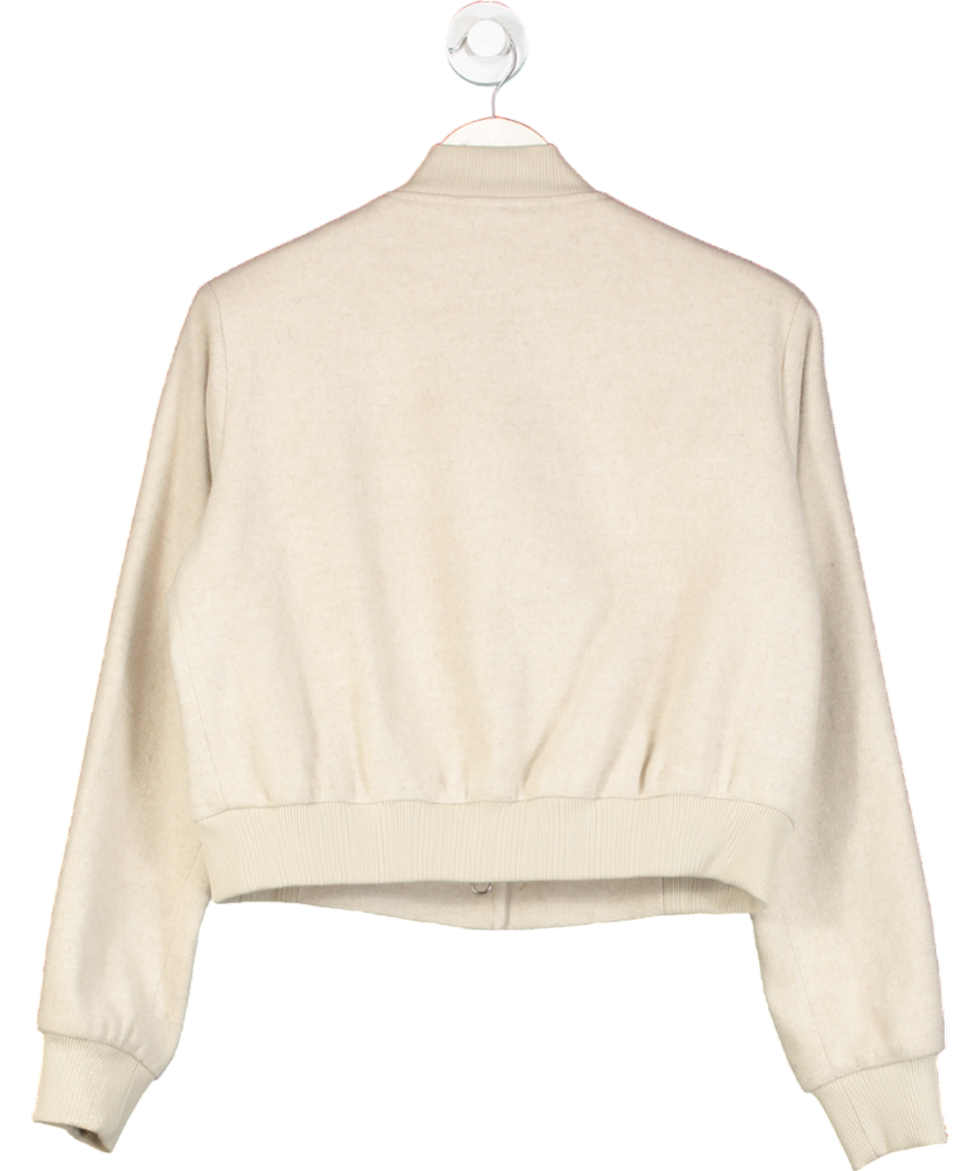 Threadbare Beige Phoebe Button Up Bomber UK 10