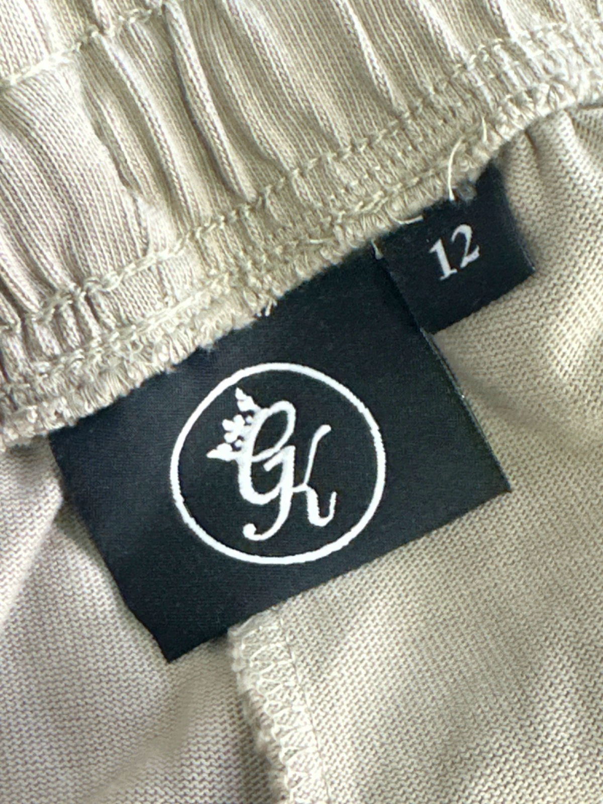 Gym King Beige High-Waisted Shorts UK 12