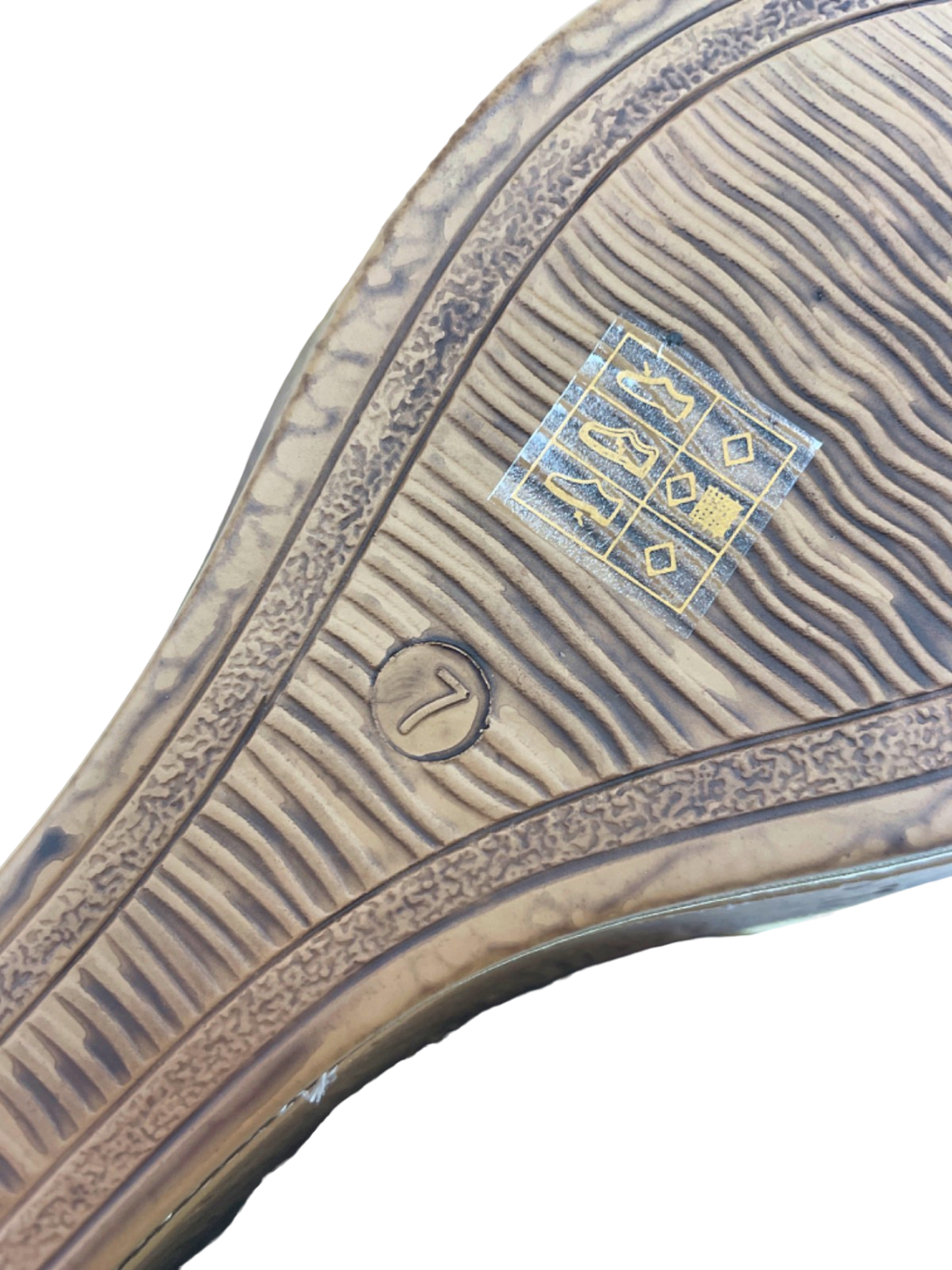 Cushion Walk flexible Comfort padded Gold Wedge Heel Sandals EU 40 UK 7