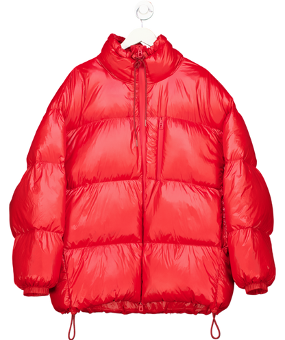 h and m Red Down filled puffer Jacket UK 12