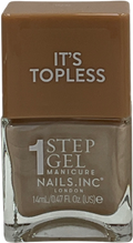 Nails Inc 1-step Gel It's Topless Nail Polish Demi 14ml