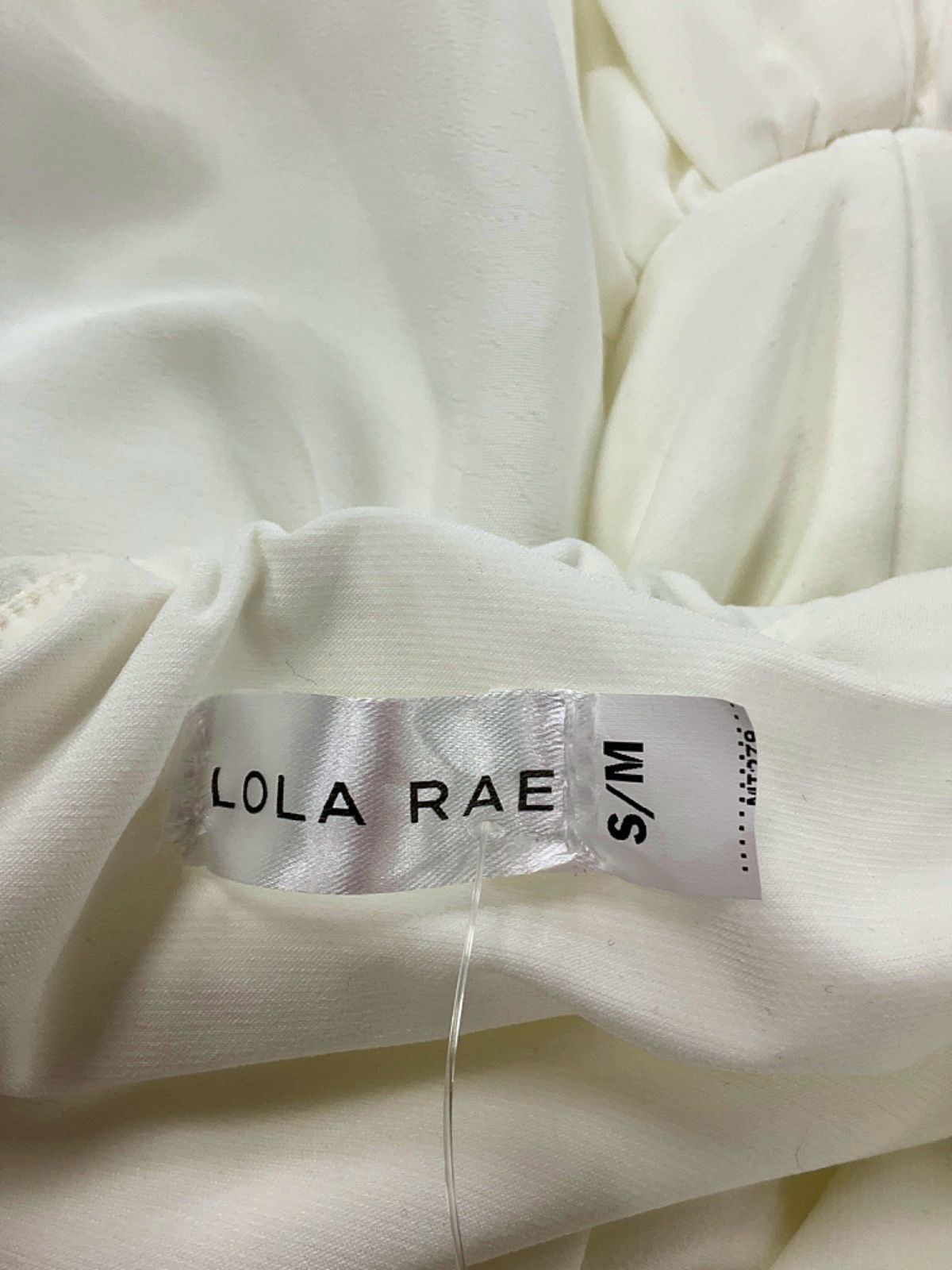 Lola Rae White Strapless Ruffle Dress UK S/M