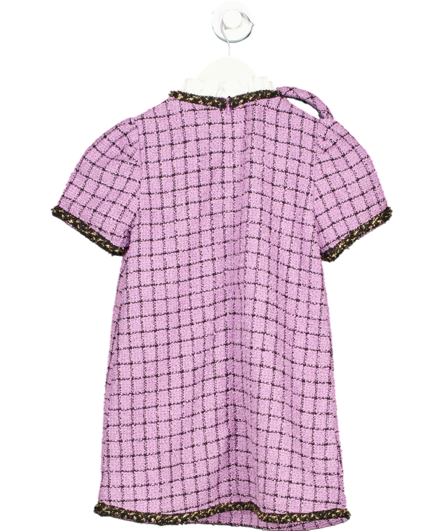 Luxelim Purple Ashley Tweed Dress with Matching Headband 7 Years