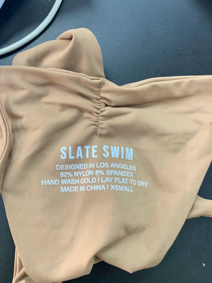 Slate Swim Brown Bikini Set XS