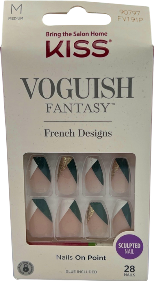 Kiss Voguish Fantasy French Designs Nails On Point Medium