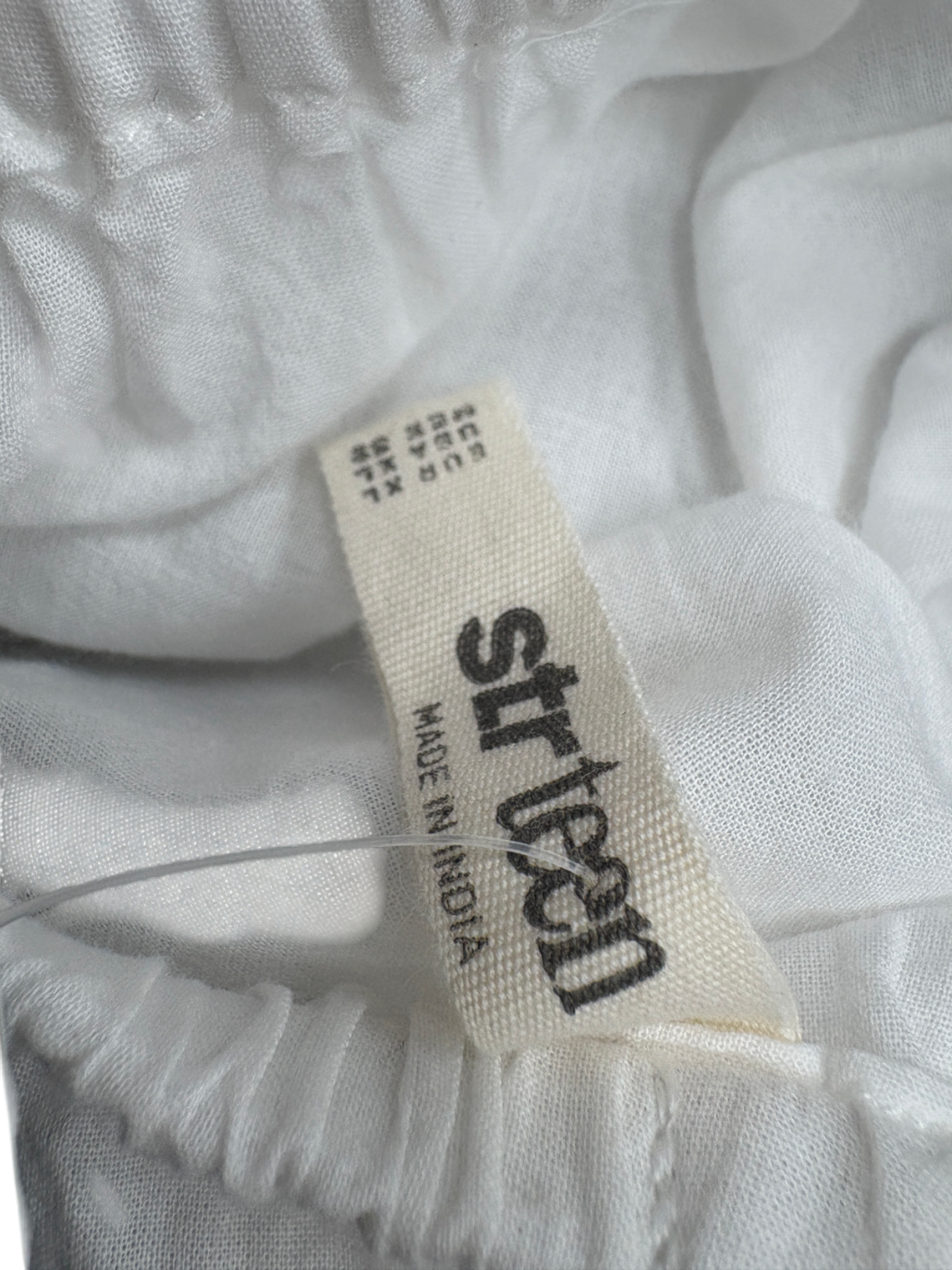 Stradivarius White Cotton Maxi Skirt UK XL