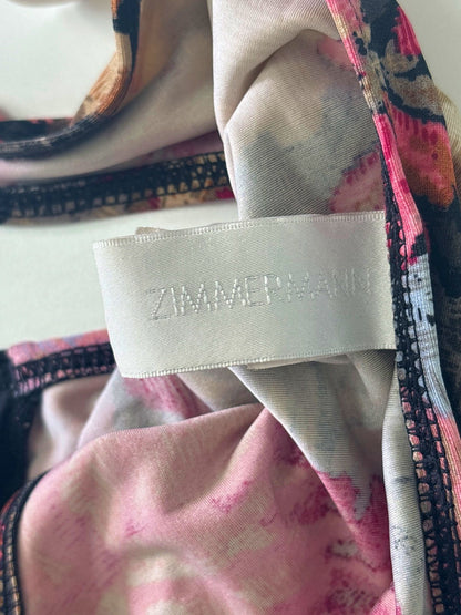 Zimmermann Multicolour Floral Bikini Set Size UK 6