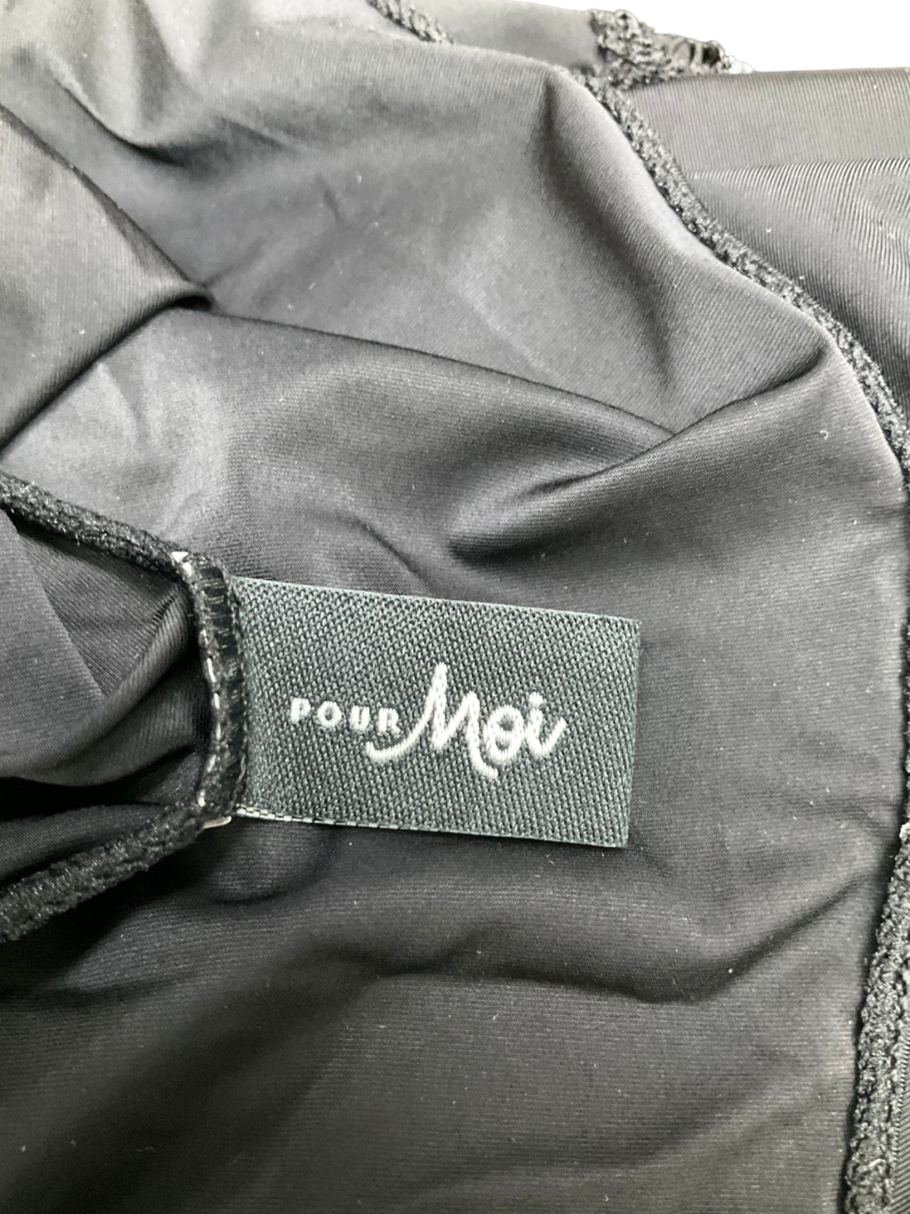 Pour Moi Black Opulence Lace Chemise UK 10