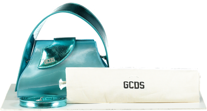 GCDS Blue Comma Transpallic Small Bag One Size