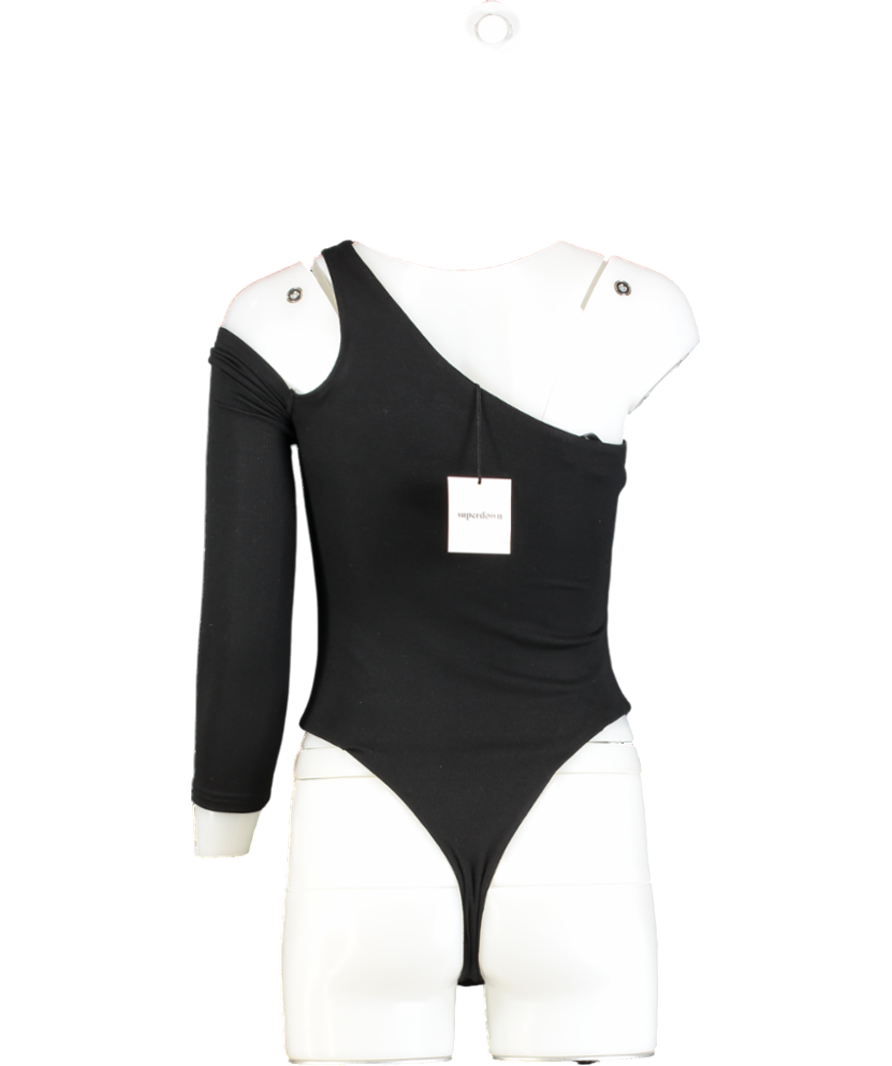 Superdown Black One-shoulder Bodysuit UK XS