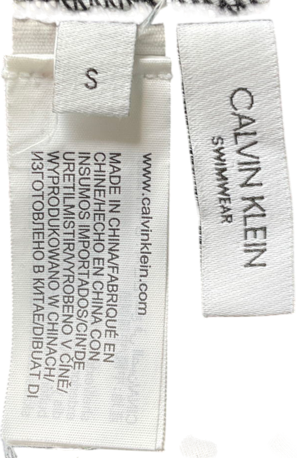 Calvin Klein Black High Cut Bikini Set UK S