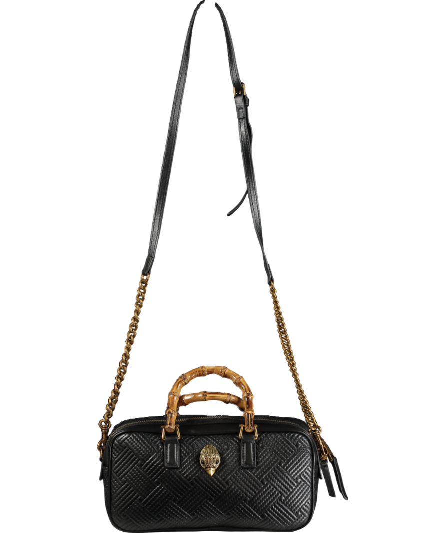 Kurt Geiger Black Mini Bamboo Bag
