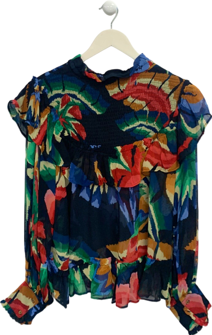 Farm Rio Multi Chevron Forest Blouse S