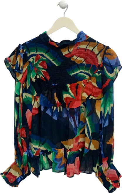 Farm Rio Multi Chevron Forest Blouse S