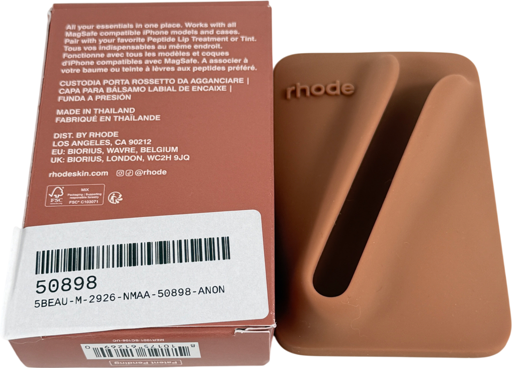 Rhode Brown Snap-on Lip Case Lip Holder With Magsafe One Size