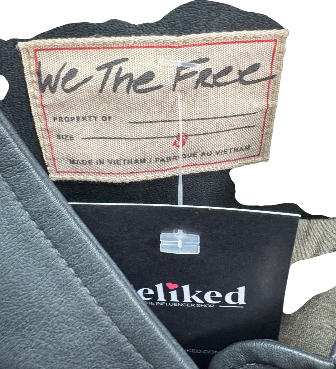 We The Free Black Vinny Vegan Bomber Jacket UK S