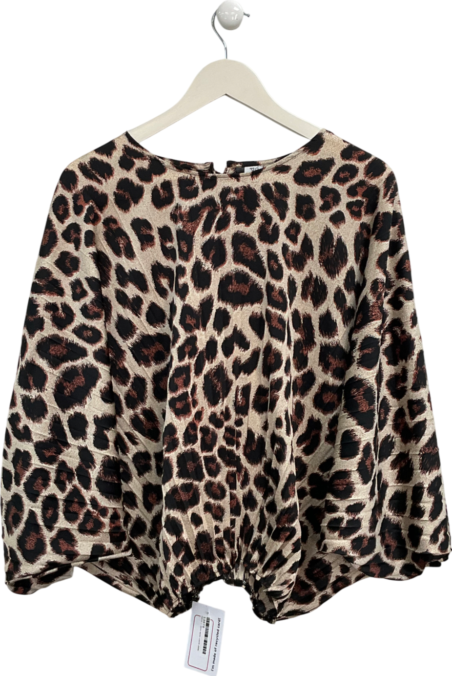 Iland Co Brown Leopard Print Blouse UK S/M