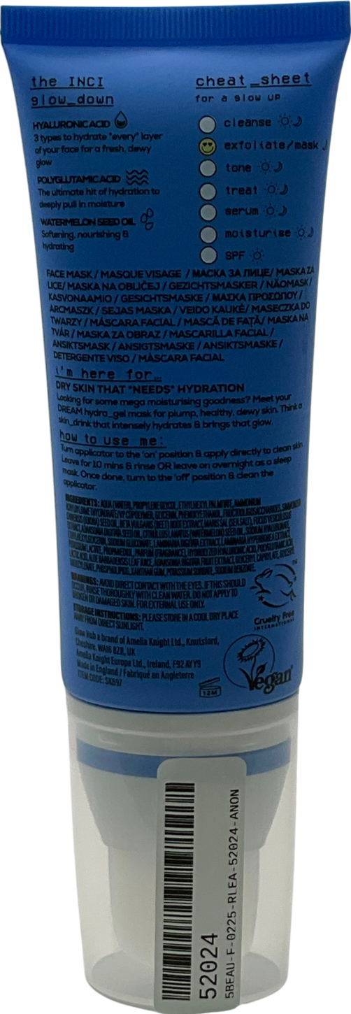 glow hub Hydra Gel Mask 100ml