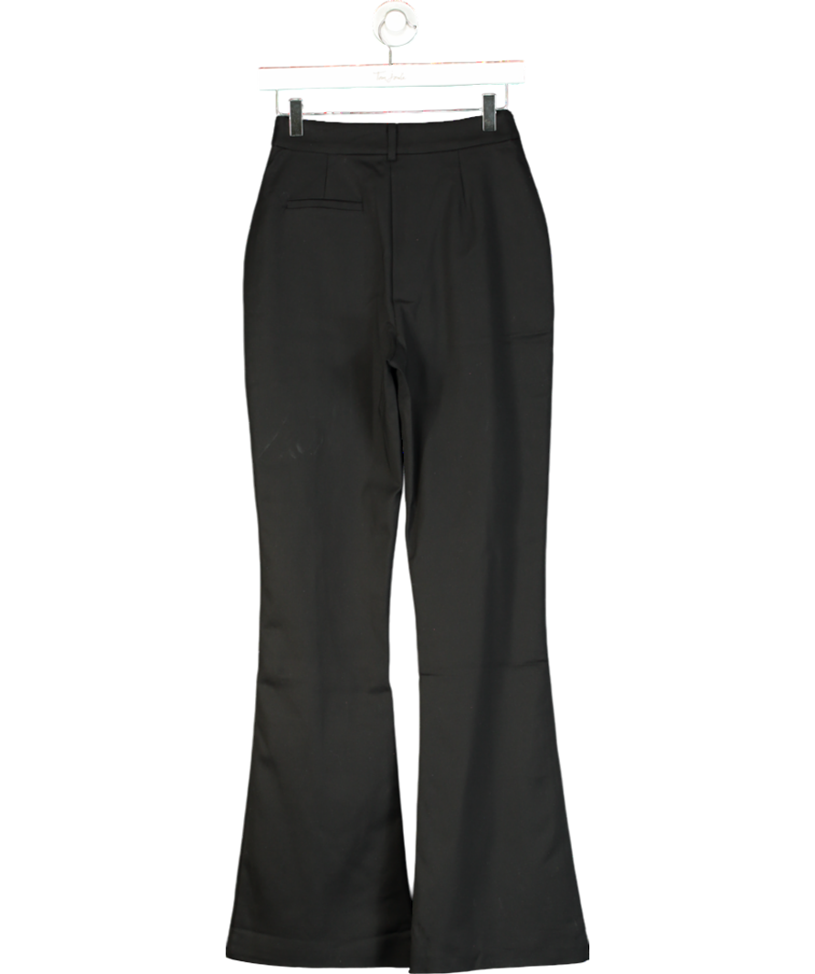 Club L Black High Waist Wide Leg Trousers UK 8