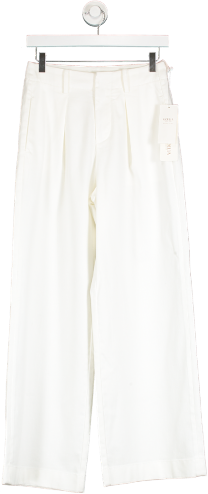 Goelia White Denim Wide Leg Pants W 26