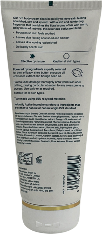 Liz Earle Body Cream Iris & Nutmeg 200ml