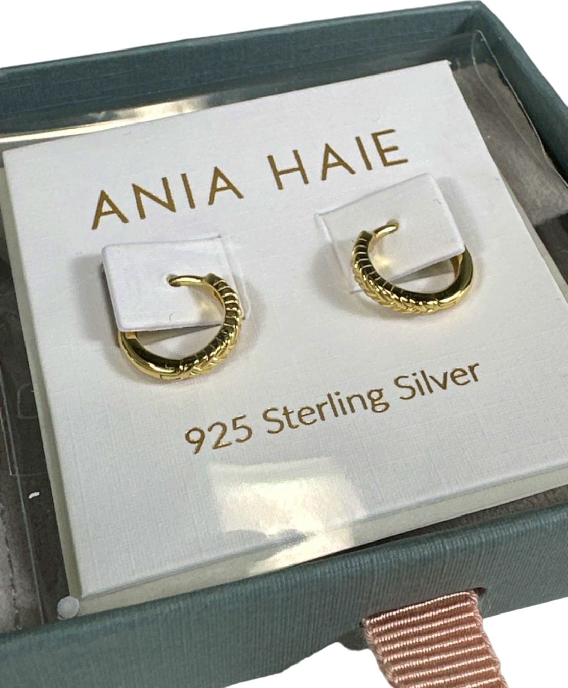 Ania Haie Gold Ropes & Dreams Huggie Hoop Earrings - Gift Boxed