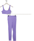VUORI Purple 2-piece Lilac Activewear Leggings And Top Set UK S
