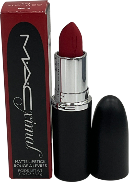 MAC Powder Kiss Lipstick 691 Ruby Woo 3.5g