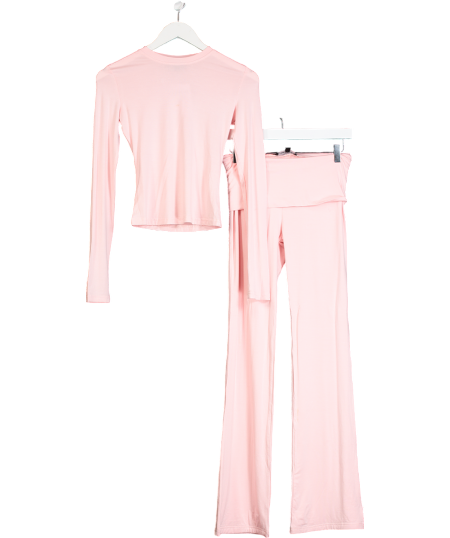 Wanderdoll Pink Strawberry Milkshake Long Sleeve Set UK S
