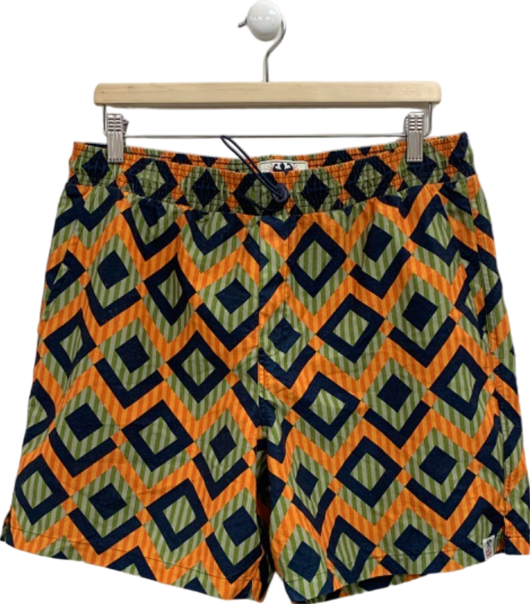 Hunky Trunks Multicoloured Geometric Swim Shorts UK L