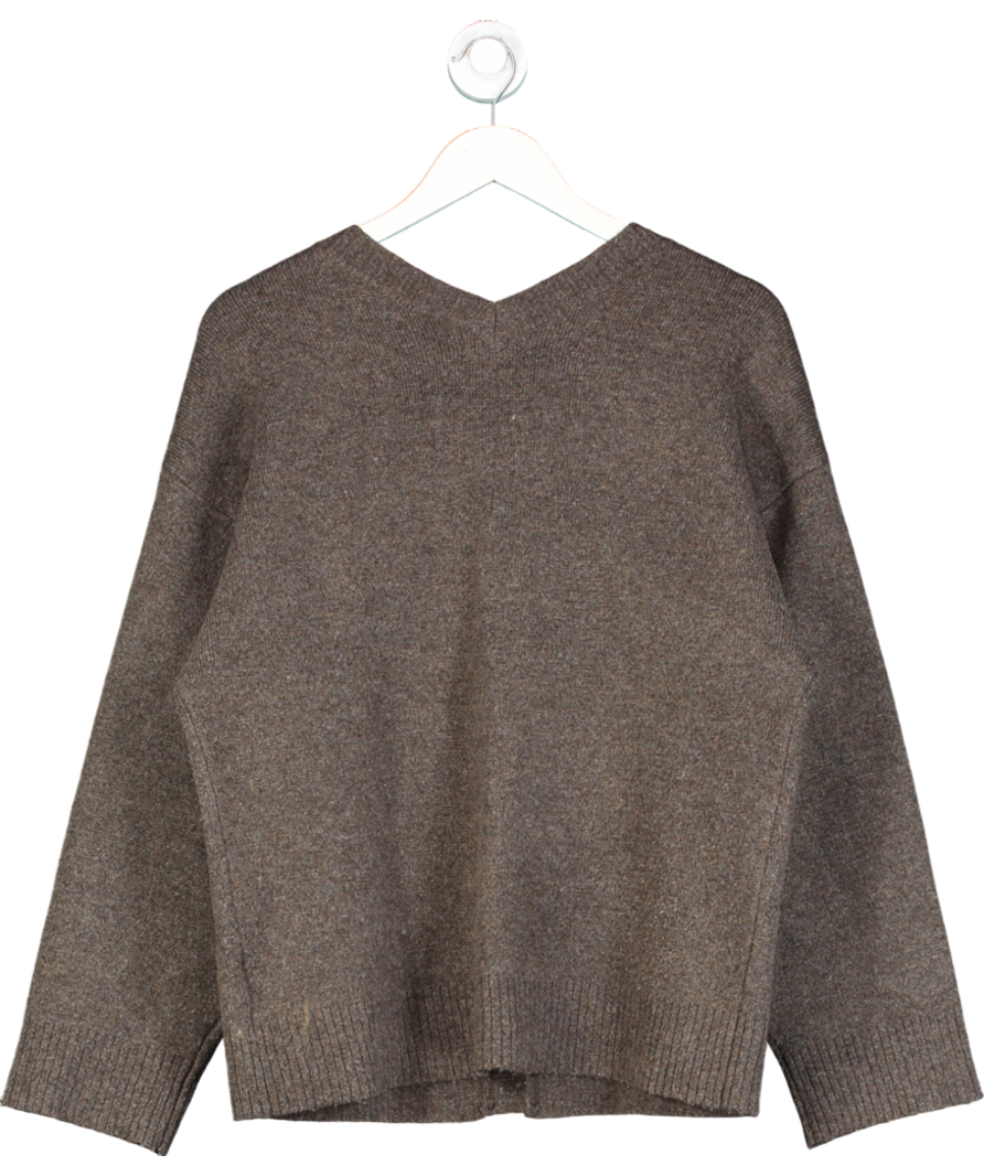 PRETTY LAVISH Brown Makai Oversized Cardigan UK S