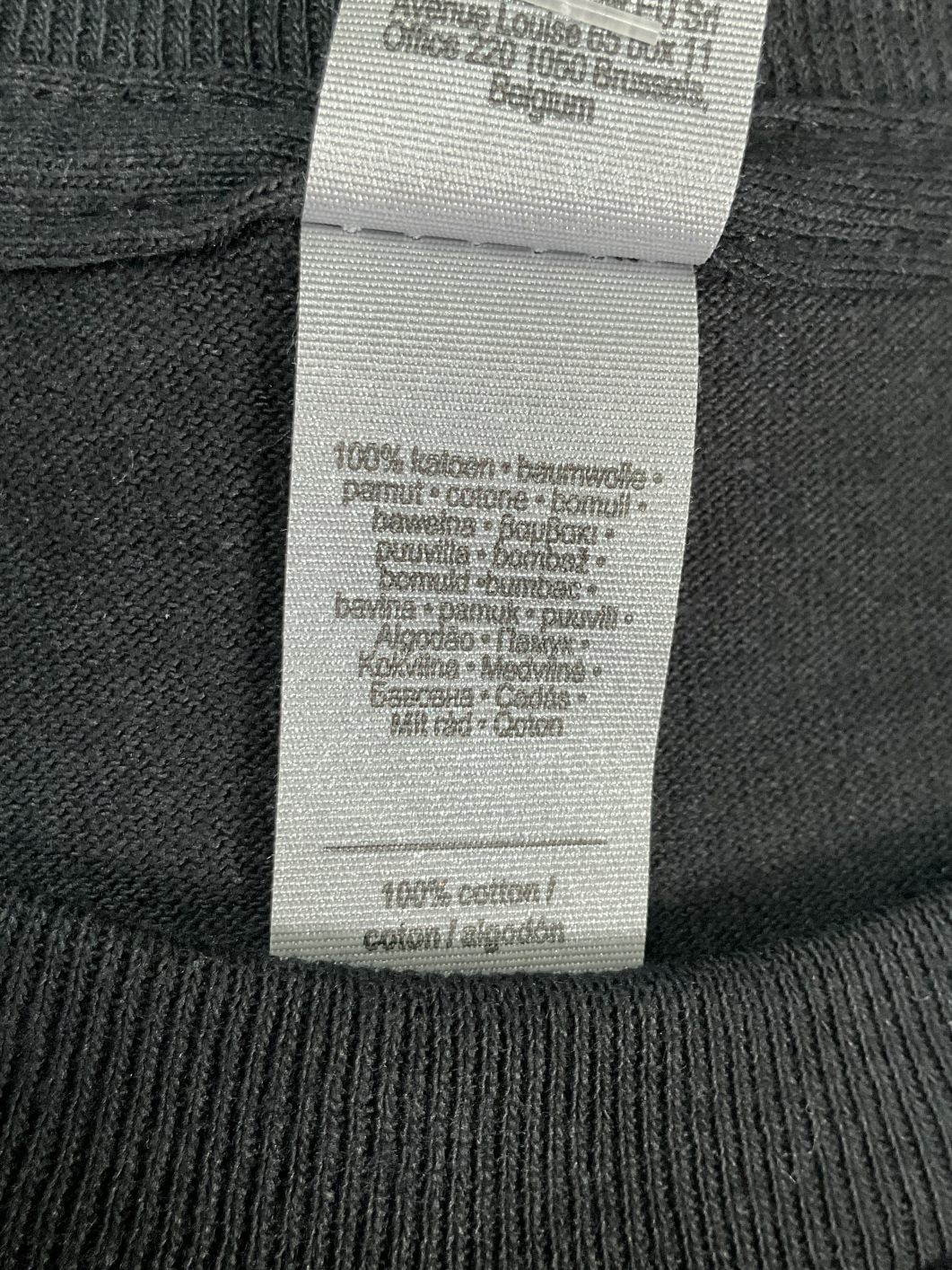 Black Everybody's Welcome In My House Embellished T Shirt UK M