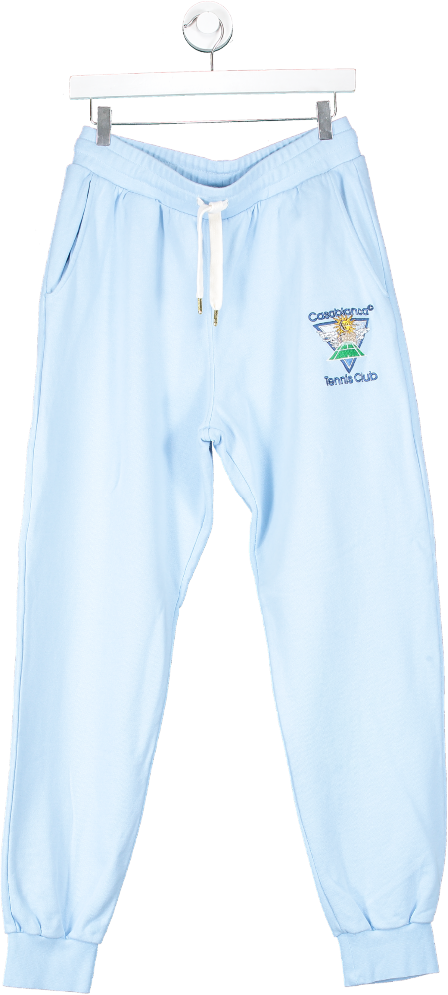 CasaBlanca Blue Sun Tennis Club Icon Embroidered  Sweatpants UK M