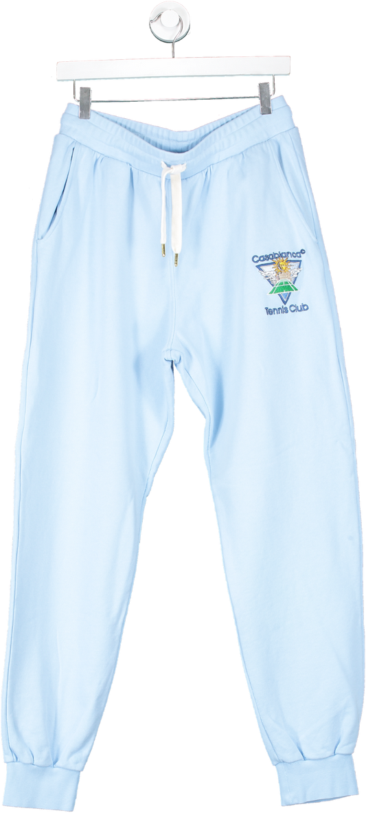 CasaBlanca Blue Sun Tennis Club Icon Embroidered  Sweatpants UK M