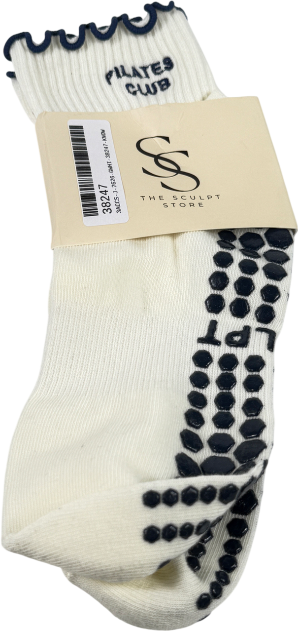 The sculpt store Blue Pilates Club Socks One Size