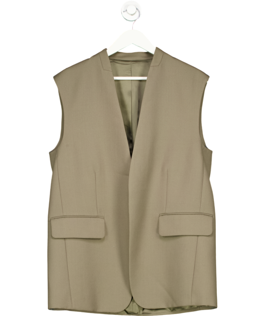 Arket Green / Grey Tailored Waistcoat UK 8