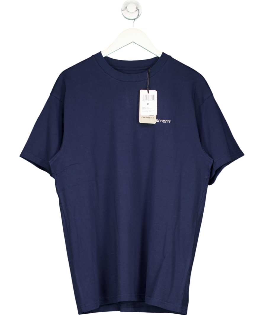 Carhartt WIP Blue Script Embroidery T-shirt UK M