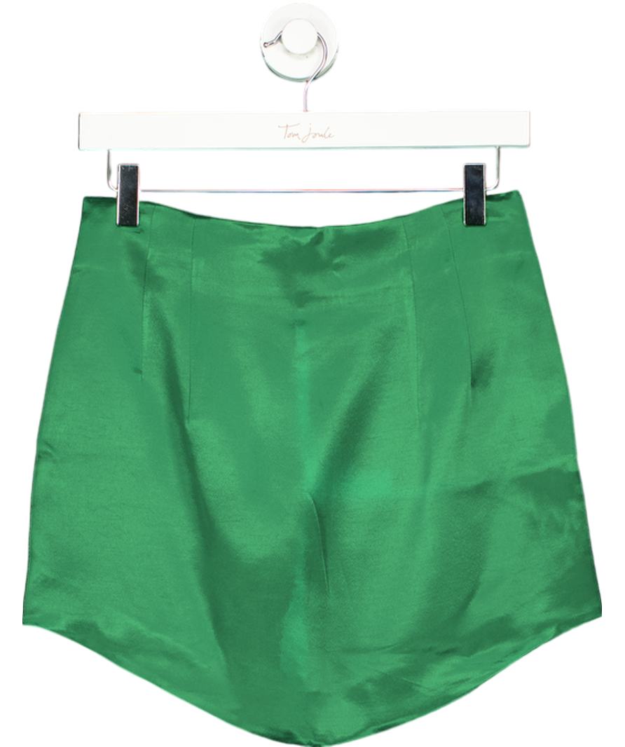 ZARA Green Satin Mini Skirt UK 8