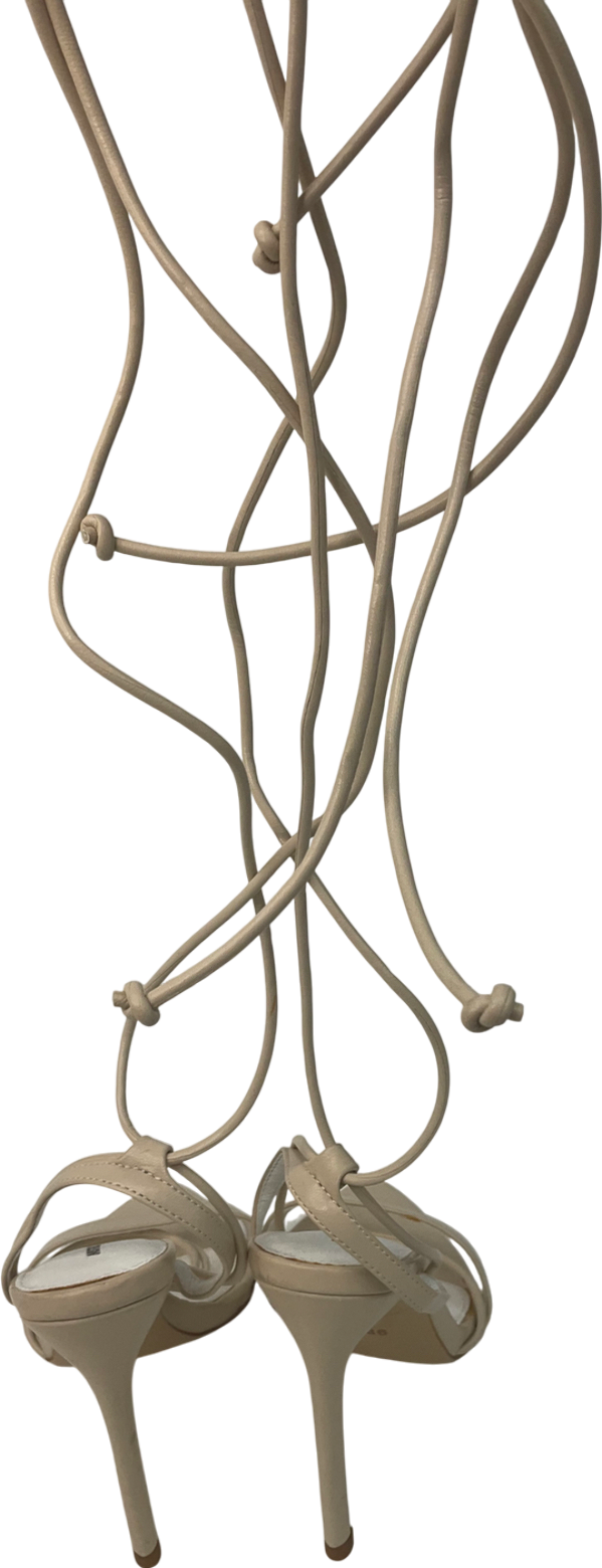 Mistress Rocks Nude Beige Strappy Sandals UK 3 EU 36 👠