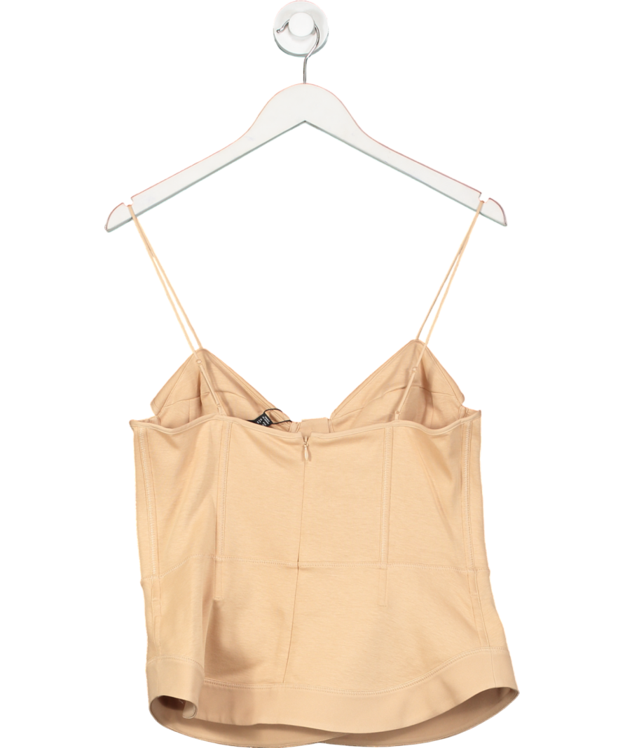 REISS Beige Atelier Picton Corset Top UK 14