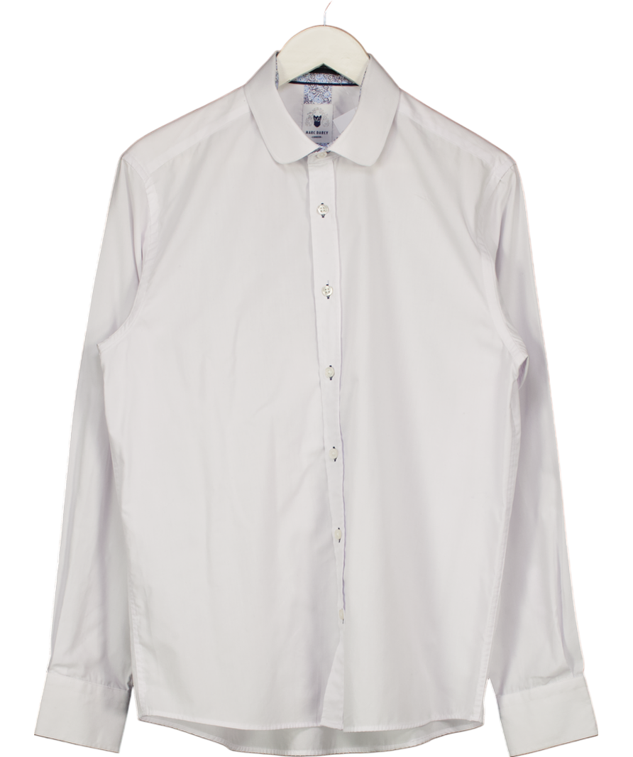 Marc Darcy White Penny Collar Shirt UK L