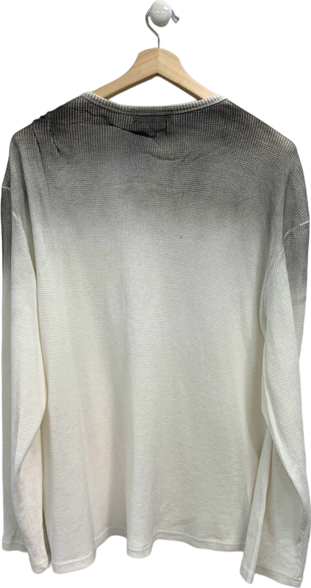 Garments White & Black Gradient Long Sleeve Top UK XL