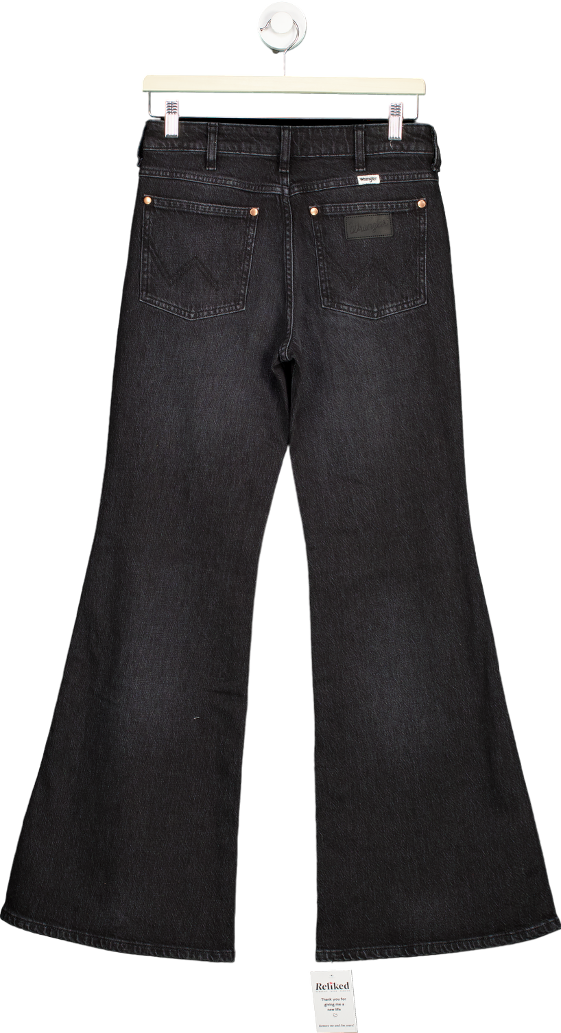 Wrangler Black Wanderer Wide Flare Jeans W26 L32