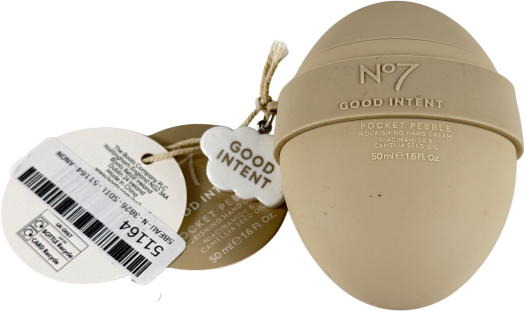No7 Good Intent Pocket Pebble Nourishing Hand Cream 50ml