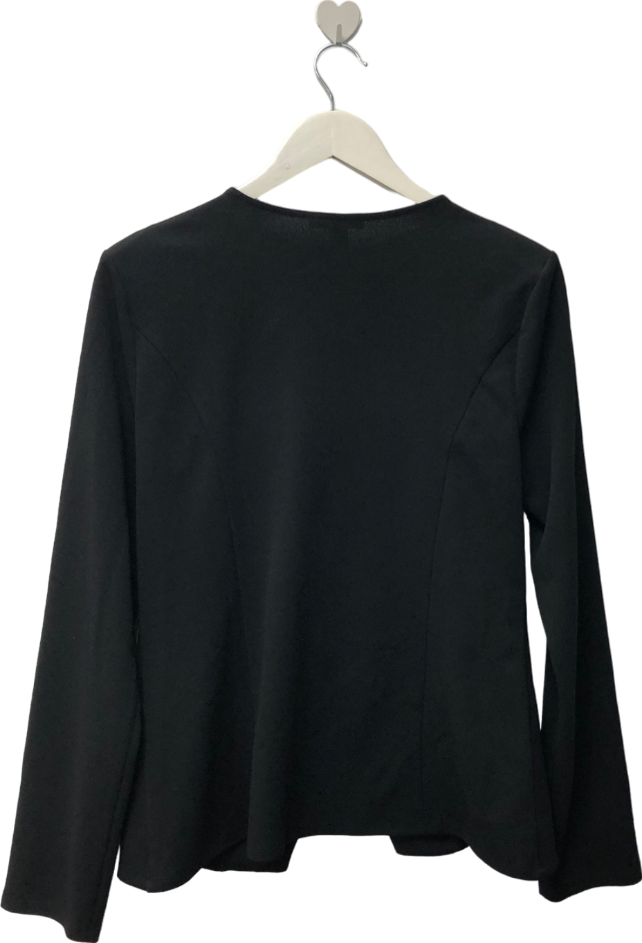 River Island Black Tailored Buttoned Jacket UK 10