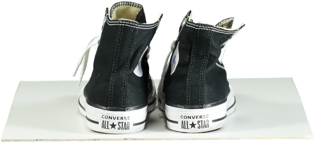 Converse Black Chuck Taylor All Star High-Top Trainers UK 4