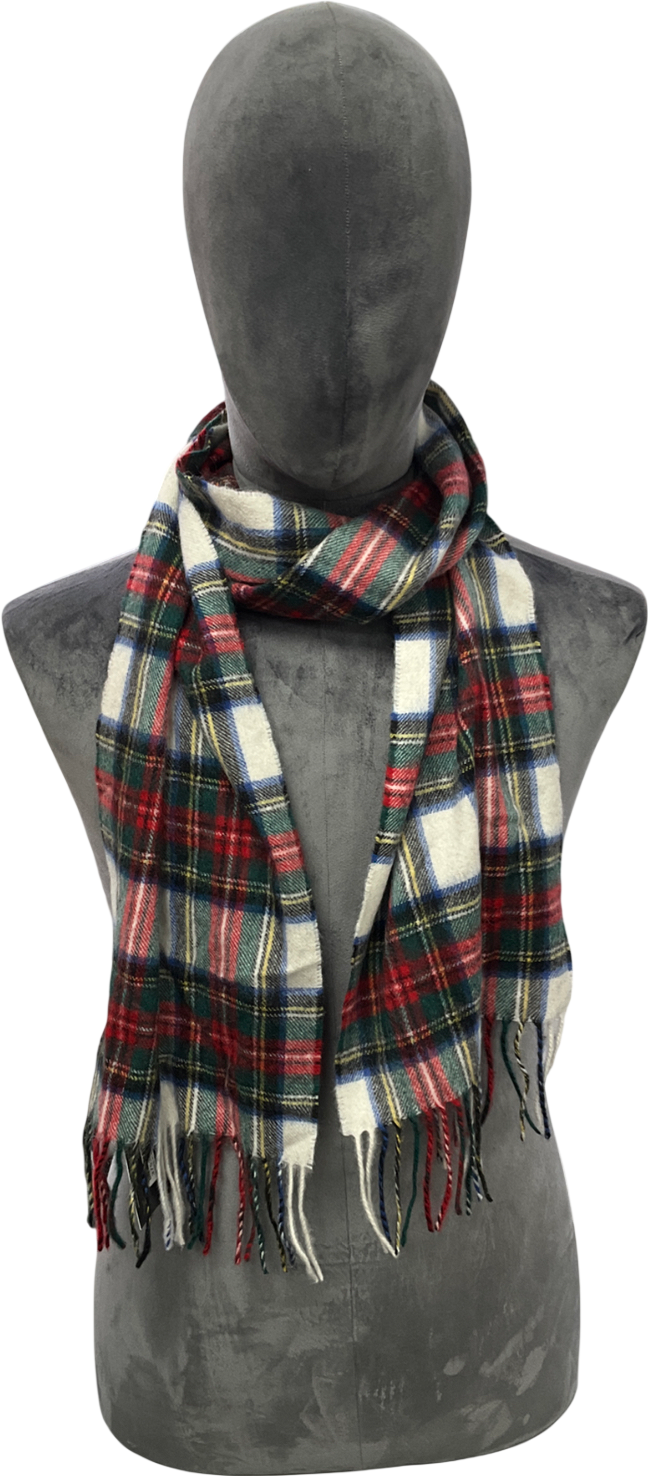Kiltane Multicoloured Made In Scotland Princeton Check Cashmere Scarf One Size