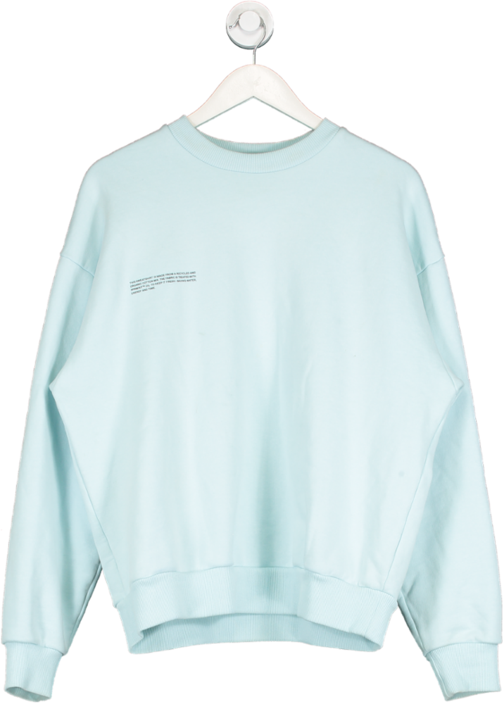 PANGAIA Blue Recycled Cotton Sweatshirt UK M