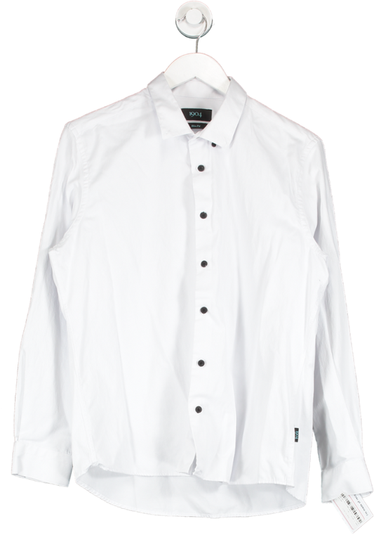 1904 White Slim Fit Shirt UK L